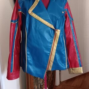 🦸‍♀️ Ms. Marvel Faux Leather Jacket – Her Universe | Disney Marvel | Size XL 🦸